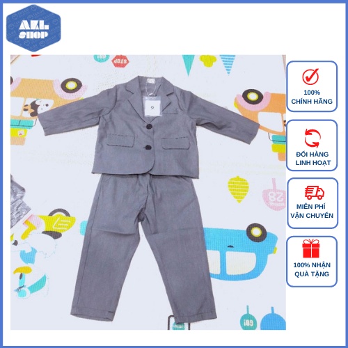 Set vest bé trai Quảng Châu cao cấp, bộ vest cho bé 1 tuổi đến 8 tuổi nặng 10kg đên 25kg