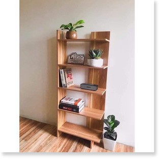 Kệ gỗ tiện dụng 5 tầng, cao 1m2 gỗ dày 12mm, kệ góc hoặc kệ sách gỗ