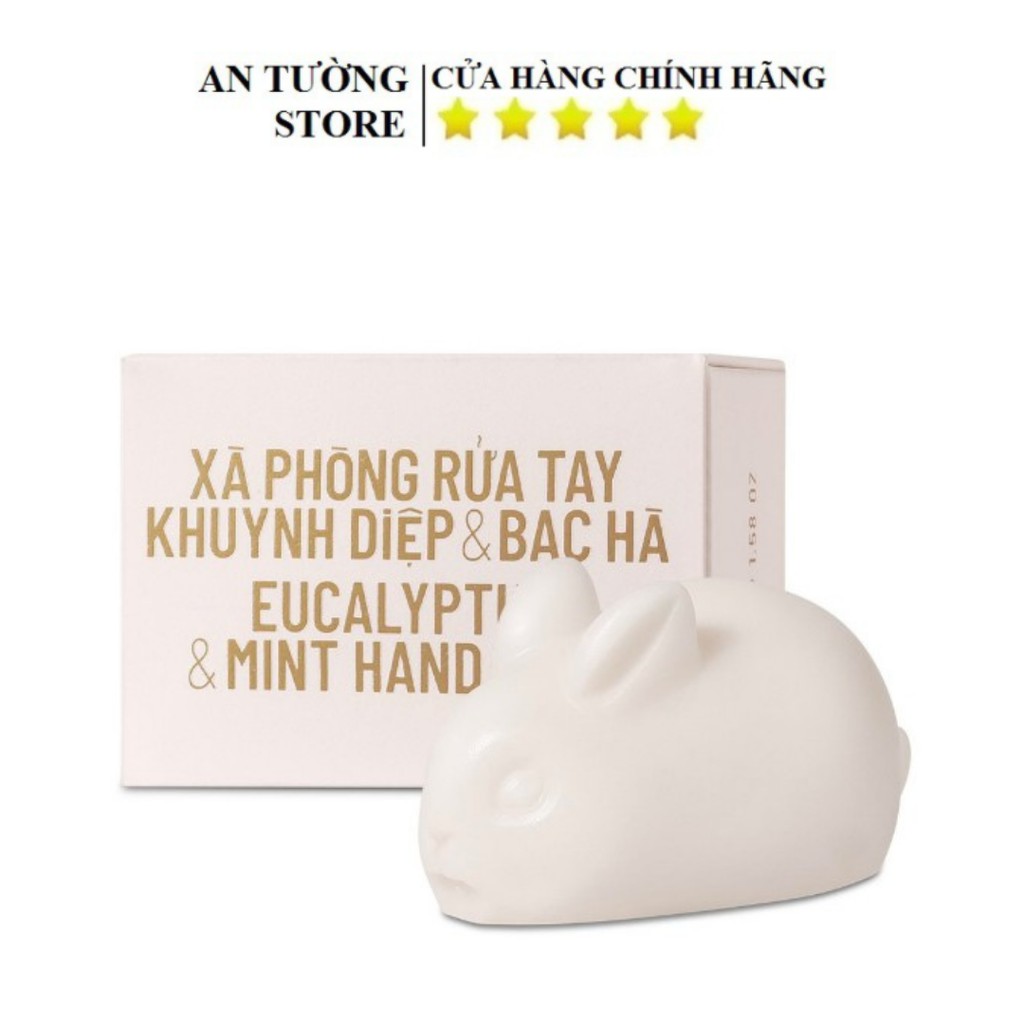 Xà Phòng Rửa Tay Khuynh Diệp &amp; Bạc Hà Hình Chú Thỏ Cocoon 45g