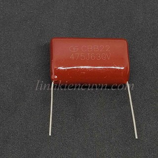 Tụ cbb22 4.7uf 475j 630v màu nâu