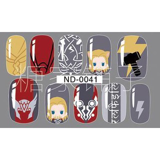 Nail dán Siêu nhân Marvel