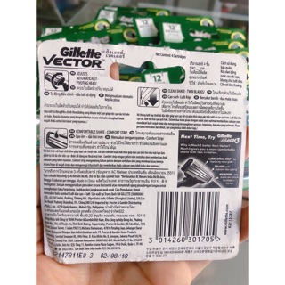 Lưỡi Dạo Cạo Gillette Vector 2 Lưỡi Kép
