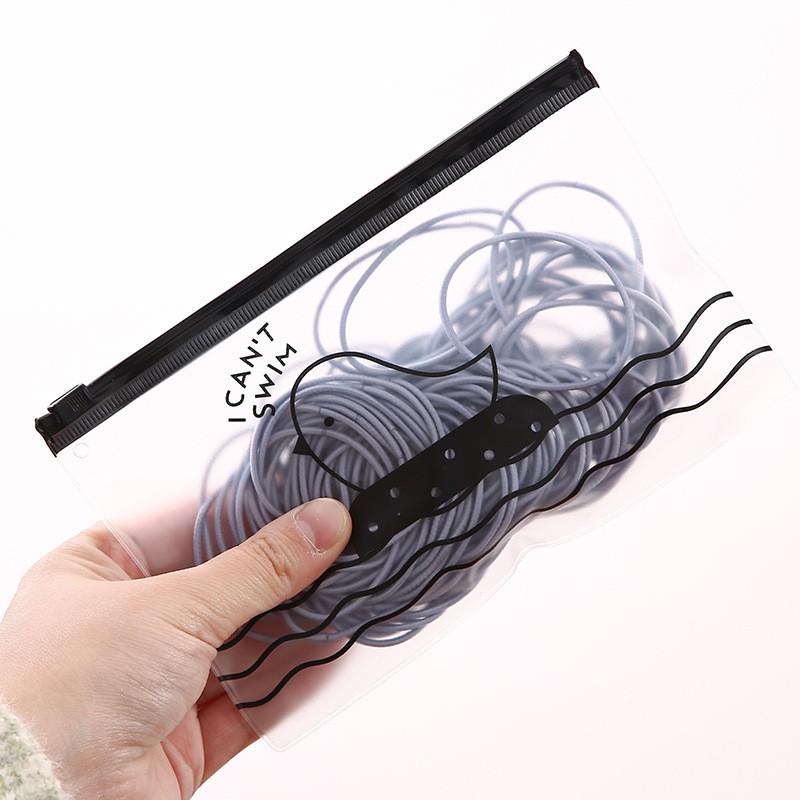 Set túi dây buộc tóc bền dai sắc màu thời trang (100 chiếc)