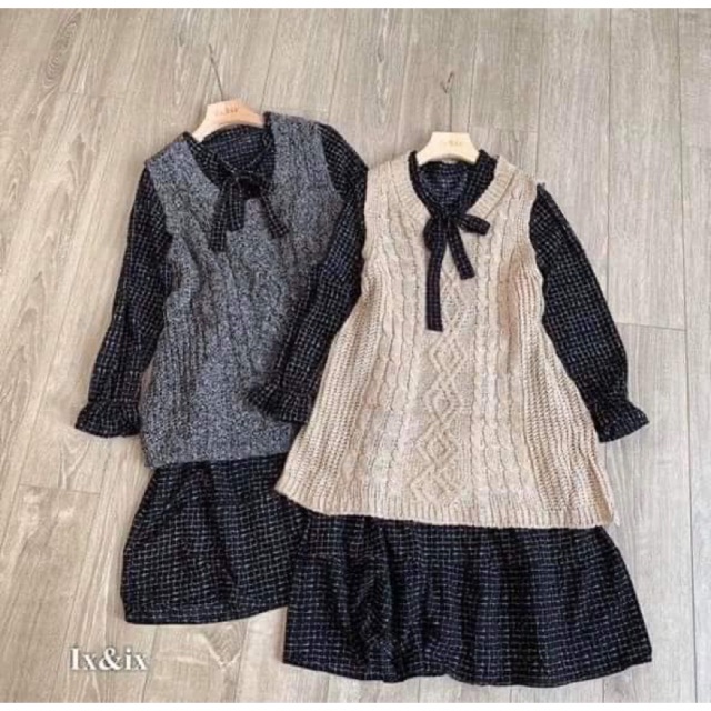 Set váy + ghile len
