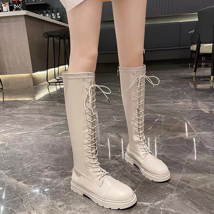 XẢ KHO (S99) Bốt đùi nữ dây buộc trước có khóa sau (mã A88 - BỐT ĐÙI)