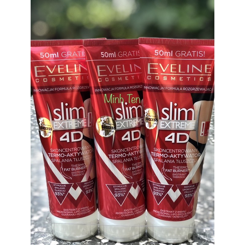 Kem tan mỡ Eveline slim extreme 4D 250ml