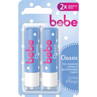 SON DƯỠNG MÔI BEBE CLASSIC SOFT PFLEGE 9.8g (VỈ 2 THỎI)- HÀNG ĐỨC