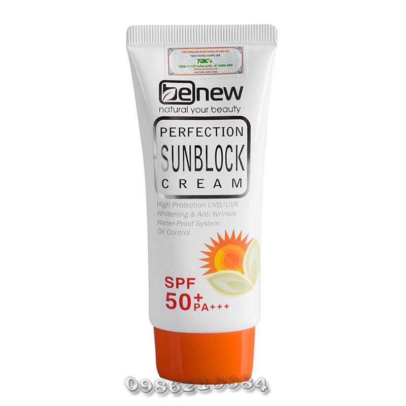 Kem chống nắng dưỡng trắng Benew Hàn Quốc Perfect Sunblock PS85