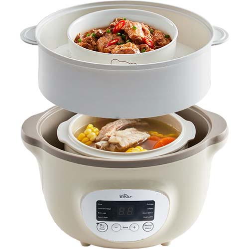 Nồi nấu chậm Bear 1.6 lít SUBE002 - Hàng chính hãng - Thông minh, Dễ sử dụng, Thiết kế nhỏ gọn