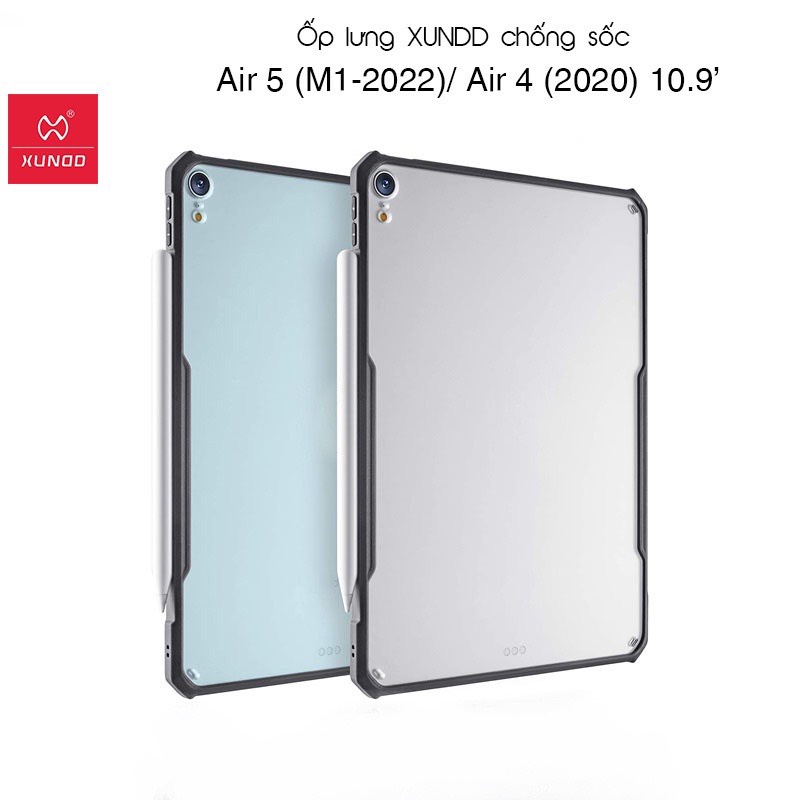 Ốp lưng XUNDD iPad Air 4 (2020) 10.9 inch (BEETLE SERIES) Mặt lưng trong, viền TPU, Chống sốc