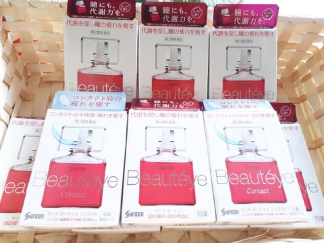 Thuốc nhỏ mắt Sante Beauteye 12ml của Nhật Bản màu hồng | BigBuy360 - bigbuy360.vn