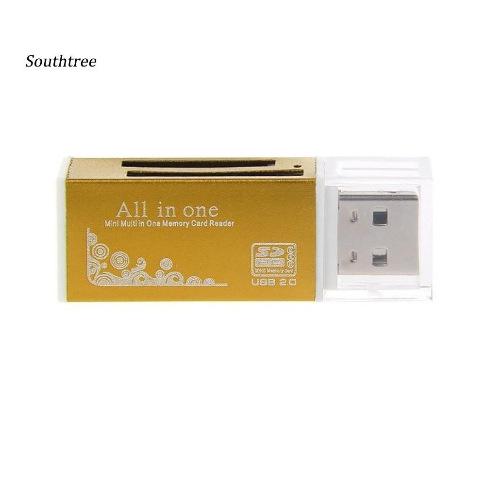 Đầu Đọc Thẻ Nhớ Usb 2.0 Cho Sd / Sdhc Mmc Tf Ms M2 Tiện Dụng