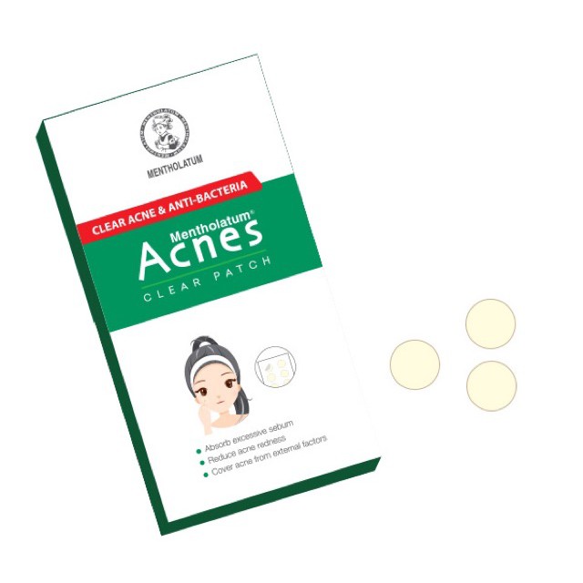 Miếng dán mụn Acnes Clear Patch H24 miếng