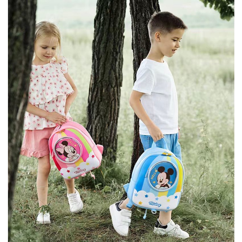 Ba Lô Đi Học Họa Tiết Disney Xinh Xắn Dành Cho Bé 3-6 Tuổi