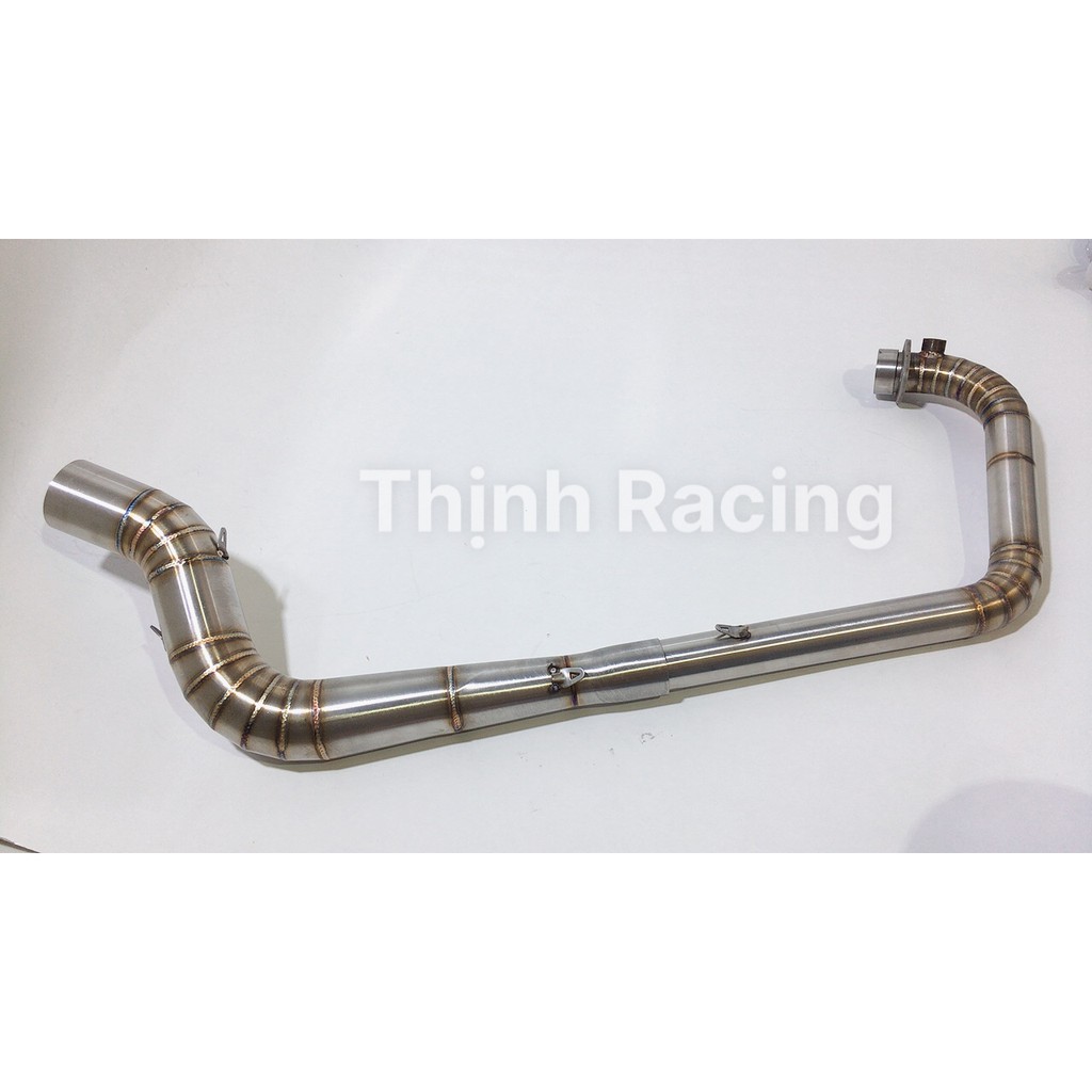 Cổ pô 2 khúc from Nlk size 34mm gắn Satria Raider f150 from drag chuẩn inox 304