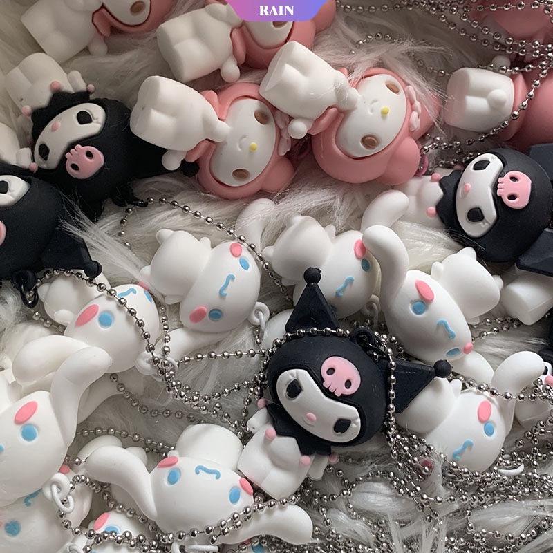 SANRIO Vòng Cổ Dài Mặt Búp Bê Cinnamoroll Kuromi Hello Kitty My Melody Harajuku Thời Trang Làm Quà Tặng Cho Nữ