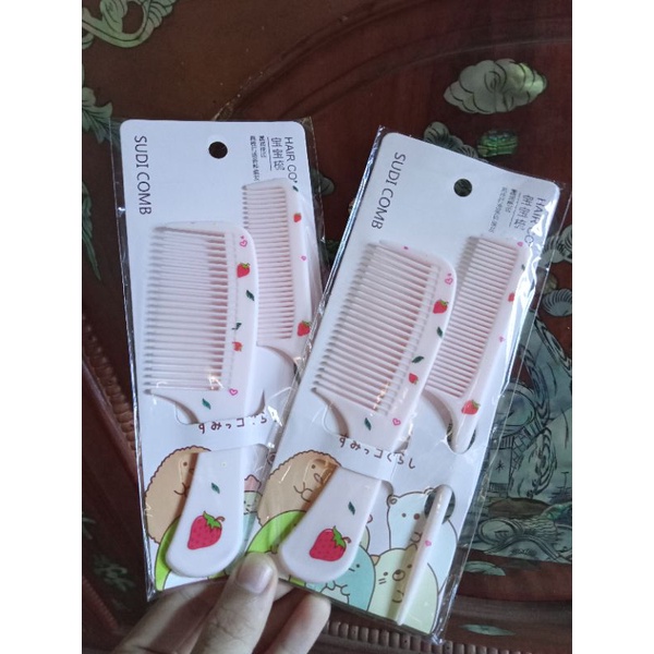 Set 2 lược chải tóc cute
