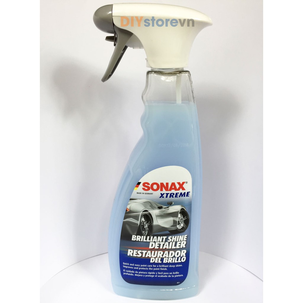 SONAX XTREME Brilliant Shine Detailer - Dung dịch làm bóng nhanh và bảo vệ sơn xe , 750ml