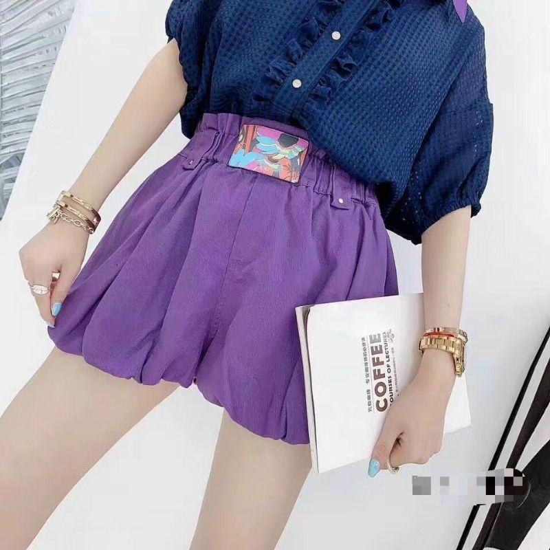 Quần sooc bồng họa tiết cạp hàng QCL1