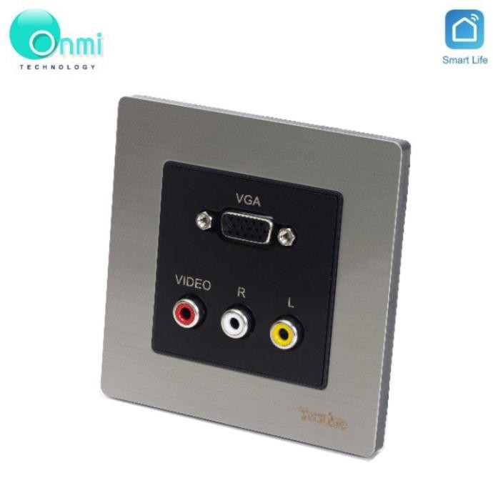 Bán sỉ - Ổ cắm âm tường cổng HDMI và VGA và Audio hàng Tenko - ONMI.VN chính hãng.