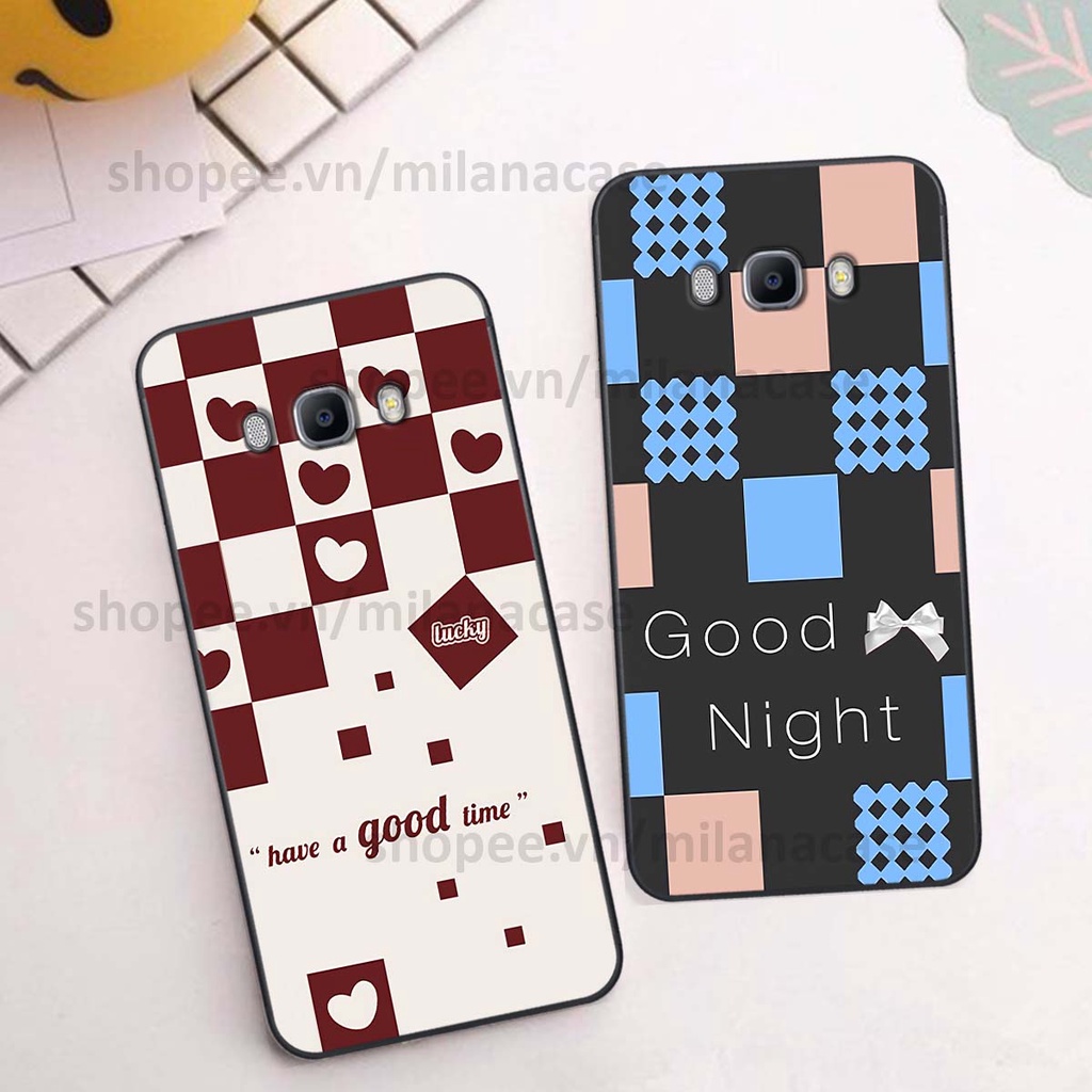 Ốp Samsung J5 / J7 2016 / J510 J710 caro họa tiết nhiều màu sắc siêu đẹp thời trang cá tính