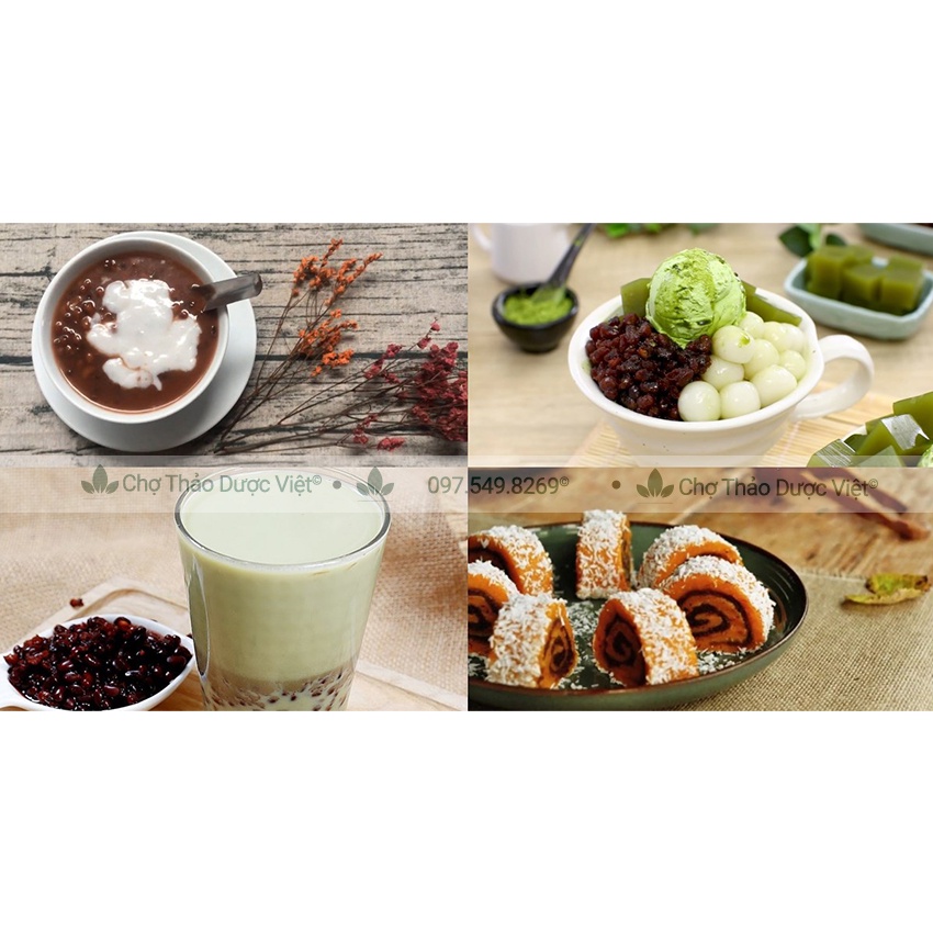 Đậu đỏ hạt nhỏ 500g ( Hạt đậu hữu cơ làm bột đậu đỏ, ngũ cốc dinh dưỡng) - Chợ Thảo Dược Việt