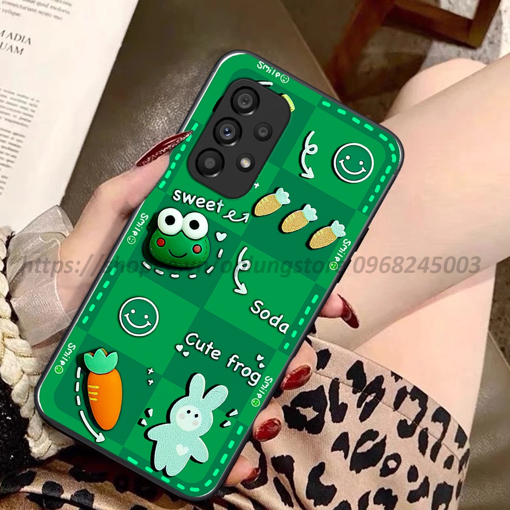 Ốp lưng Samsung A13 / A23 / A33 / A53 / A73 4G-5G in hình 3D gấu cute cool ngầu giả nổi.