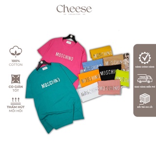 Áo Thun Tay Lỡ In Chữ Moschino Áo Phông Tay Lỡ Freesize Nam Nữ Unisex Chính Hãng