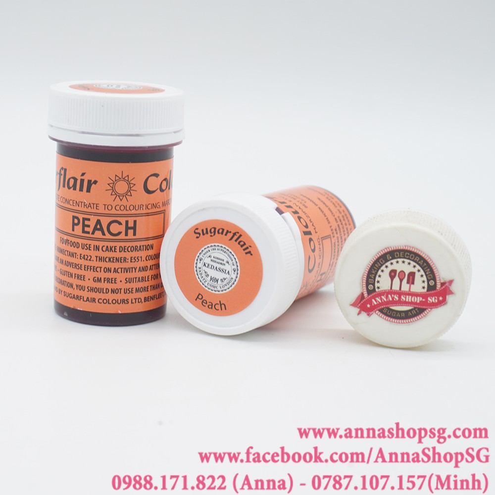 MÀU THỰC PHẨM SUGARFLAIR - PEACH 25G