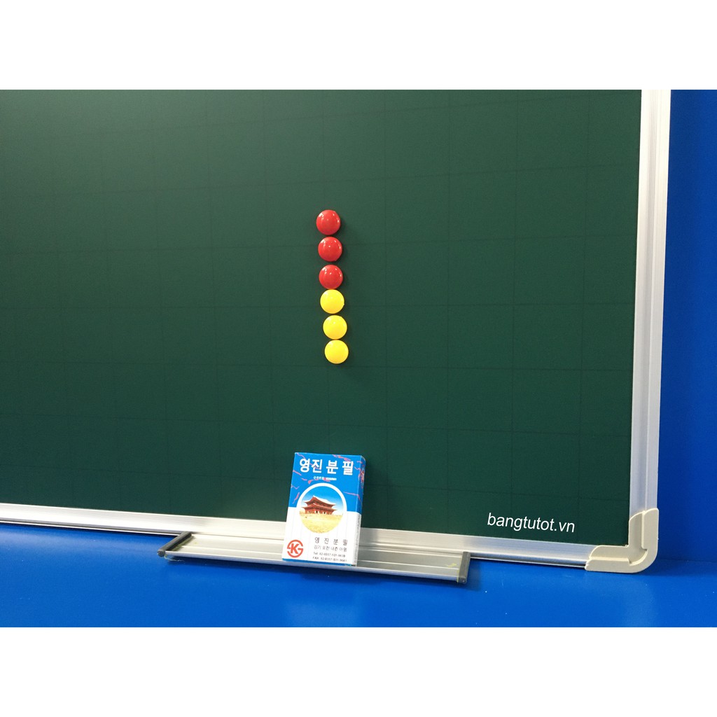 Bảng Từ Xanh Hàn Quốc KT: 60x100cm (Tặng 1 hộp phấn và 6 viên nam châm)