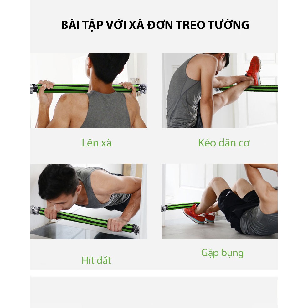 Xà Đơn Gắn Cửa Chống Xoay Chính Hãng Điều Chỉnh Kích Thước Tùy Ý 60cm-