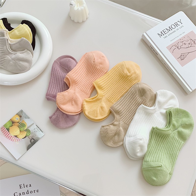 Tất Lười Vân Sọc ERASHOP 080013 - Phù Hợp Mang Sneaker, Vải Co Giãn 4 Chiều, Đơn Giản , Rẻ Đẹp