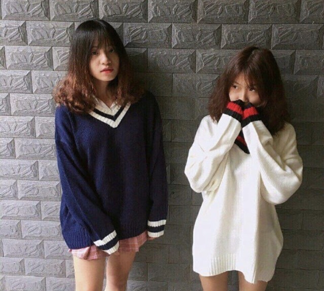 Áo Len Miss cổ tim ulzzang | BigBuy360 - bigbuy360.vn