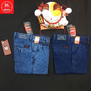 Quần jean nam trung niên dáng thụng to túi chéo, quần bò nam ống suông trung tuổi cao cấp đẹp bền