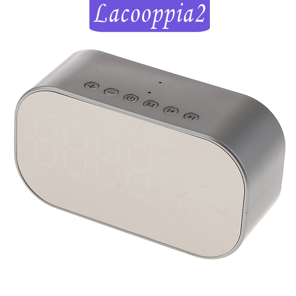 Loa Lapopopia2 Bluetooth Không Dây Tích Hợp Đèn Led Và Đồng Hồ Báo Thức