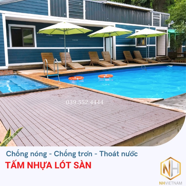 COMBO11 Vỉ nhựa lót sàn - SPECIAL - Chống Trơn Trượt, Lát Sàn Nhà Tắm WC Bể Bơi, Sân Vườn, Tiểu Cảnh