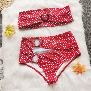 Bikini Có Mút Nâng Ngực Hoạ Tiết Chấm Bi