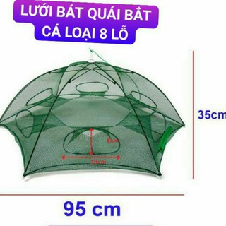Lưới bát quái bắt cá loại 8 lỗ