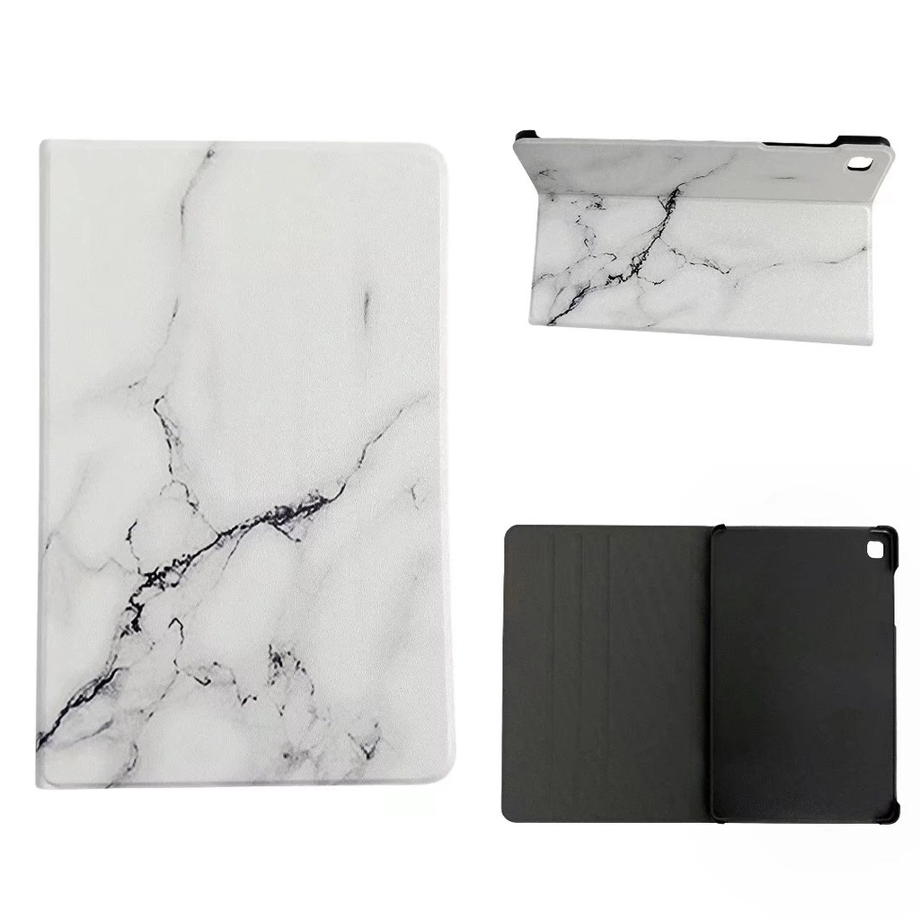 Ốp Máy Tính Bảng Da PU Nắp Lật Chống Sốc Vân Cẩm Thạch Cho Samsung Galaxy Tab S6 Lite 10.4 SM-P610 P615/2022 SM-P613