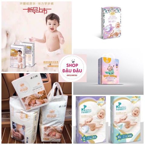 Combo 2 bịch Tã/bỉm dán/quần YIYING/YIYING BABY/TÊN LỬA/PANBESY/ GOLD GENTLE S72/M60/L52/Xl44/XXL40/XXXL36