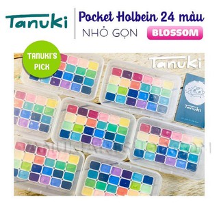 Pocket màu nước Holbein Blossom 24 màu chọn lọc 1ml