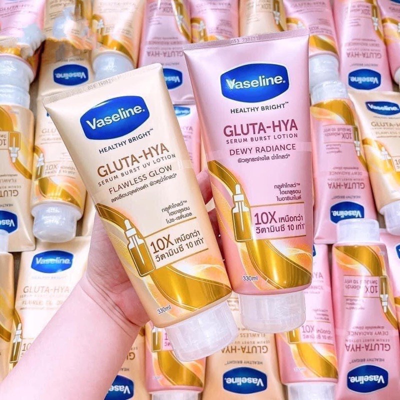 Sữa dưỡng thể Trắng Da Vaseline Healthy Bright Gluta HYA Serum Burst Lotion 10X Thái Lan - L0103