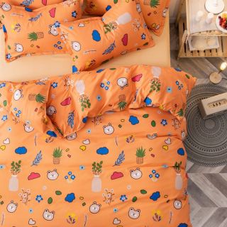 Combo ga gối vỏ chăn poly cotton Hàn Quốc