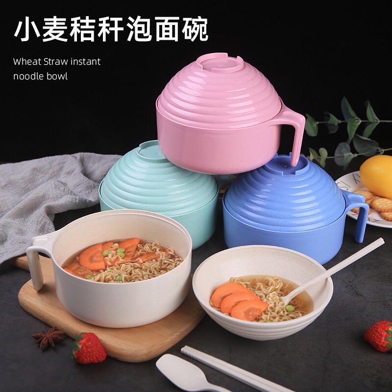 SET TÔ MUỖNG ĐŨA  LÚA MẠCH CHO VĂN PHÒNG - SET ĂN MÌ TIỆN LỢI 5 MÓN | BigBuy360 - bigbuy360.vn