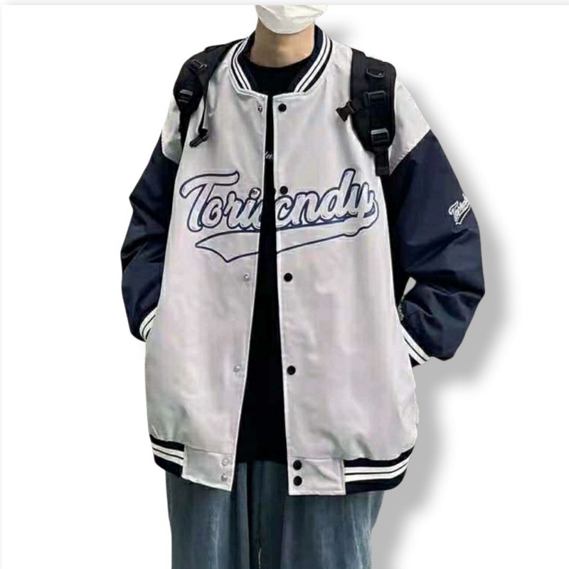 Áo Khoác Dù Bomber Unisex Phối Tay Cúc Bấm ĐĂNG QUANG FASHION