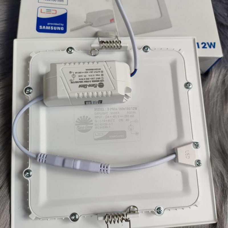 Đèn Led Panel âm trần Rạng Đông 12w vuông D PN04 160x160/12W phi 160 ốp trần thạch cao trang trí nhà cửa