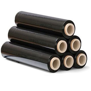 Màng PE ĐEN 50cm = 1,8kg/cây lõi 3mm siêu mỏng [Màng co, Màng chít, màng quấn pallet (chuyên dụng bọc hàng)]