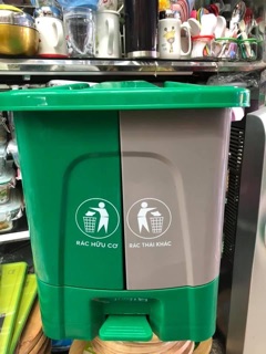 Thùng rác 2 ngăn 40 lít / Thùng rác phân loại