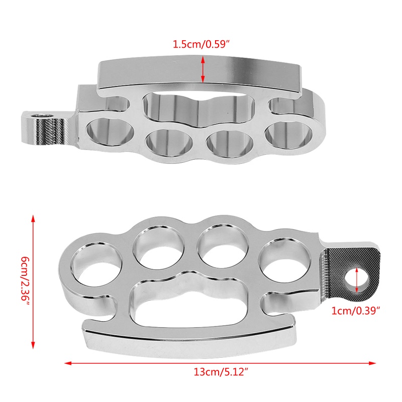Set 2 Gác Chân Bằng Nhôm CNC Chất Lượng Cao Cho Xe Máy ATV