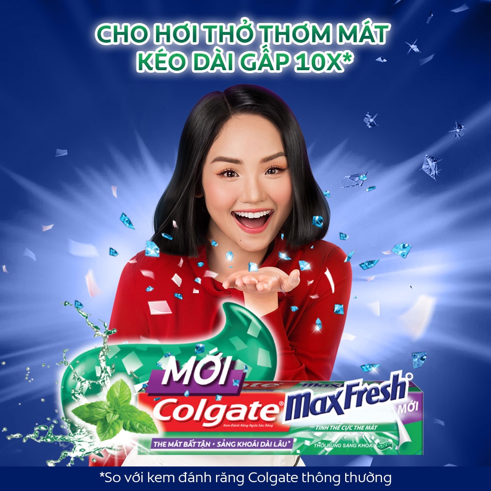 Bộ 4 Kem đánh răng Colgate the mát thổi bùng sảng khoái Maxfresh 230g tặng bàn chải đánh răng lông tơ